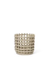 Ladda upp bild till gallerivisning, FERM LIVING | Ceramic Basket - Cashmere (Multiple Sizes Available)