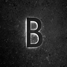 Load image into Gallery viewer, LUMO Lighting Technology | Illuminated Backlit LED Address Number 5" (Outdoor) - Black/Brushed Aluminum