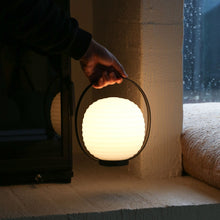 Laden Sie das Bild in den Galerie-Viewer, NEW WORKS | Lantern Portable Table Lamp - Frosted White Opal Glass