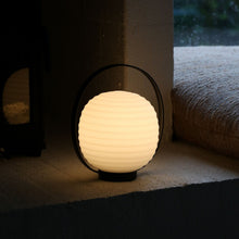 Laden Sie das Bild in den Galerie-Viewer, NEW WORKS | Lantern Portable Table Lamp - Frosted White Opal Glass