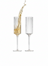 Load image into Gallery viewer, MODERNISM x Lara K | Cullinan Crystal Champagne Flute Glasses (Set Of 2)