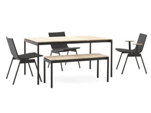 Ladda upp bild till gallerivisning, &Tradition | Ville AV28 Bench - Outdoor - Teak & Warm Black