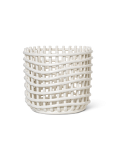 Load image into Gallery viewer, FERM LIVING | Ceramic Basket - Off-White (Multiple Sizes Available)