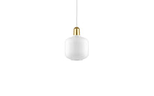 画像をギャラリービューアに読み込む, NORMANN COPENHAGEN | Amp Pendant Lamp White/Brass (Multiple Sizes)