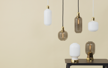 画像をギャラリービューアに読み込む, NORMANN COPENHAGEN | Amp Pendant Lamp White/Brass (Multiple Sizes)