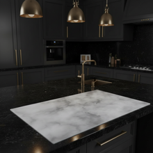 Load image into Gallery viewer, MR &amp; MRS DESIGNER | White Marble Pattern Kitchen Countertop Silicone Mat 60x90cm
