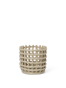 FERM LIVING | Ceramic Basket - Cashmere (Multiple Sizes Available)