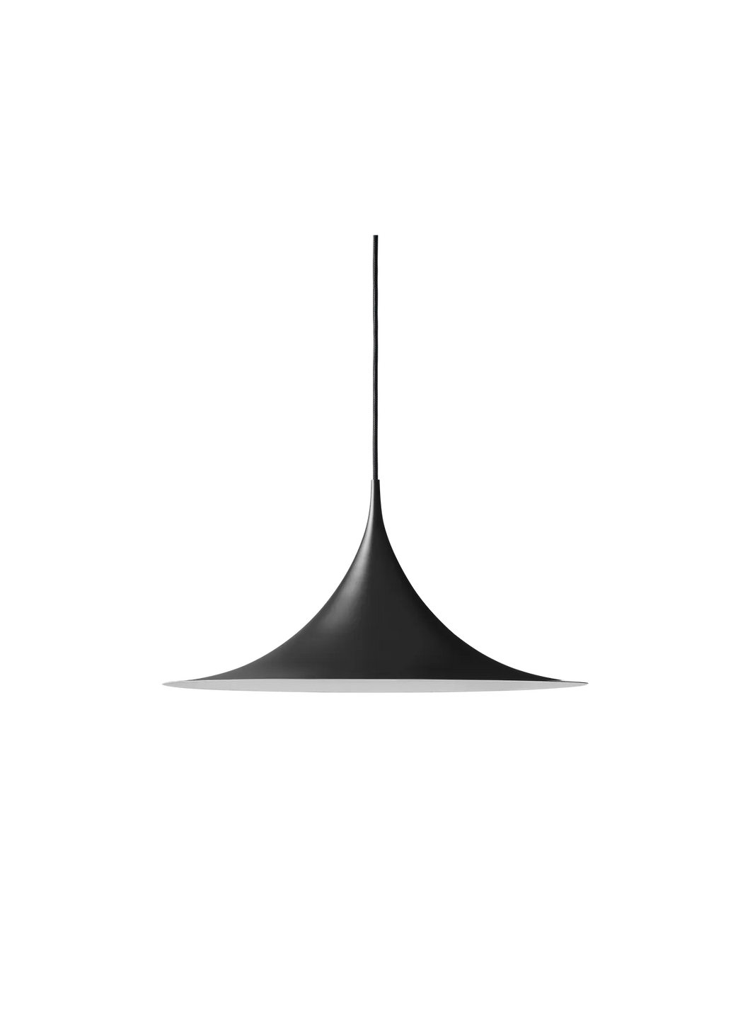 GUBI | Semi Pendant - Small, 30cm - Black Semi Matt