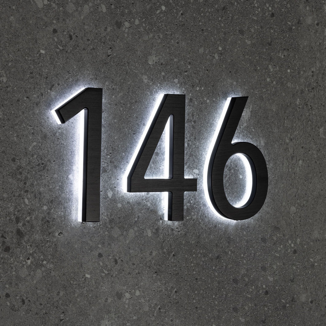 LUMO Lighting | Contemporary Illuminated Address Number 5