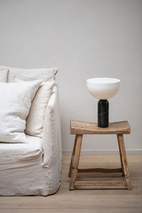NEW WORKS | Kizu bordlampe - svart Marquina marmor, liten