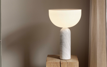 Load image into Gallery viewer, NEW WORKS | Kizu Table Lamp - White Marble, Small
