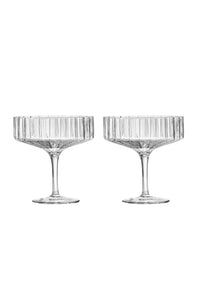 MODERNISM | Cullinan Crystal Champagne Coupe Glasses (Set Of 2)