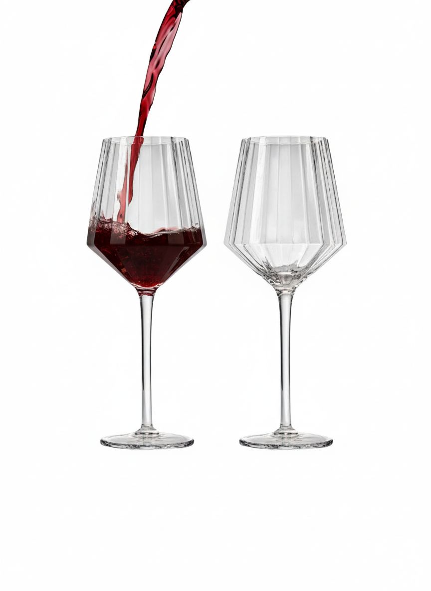 MODERNISM x Lara K | Cullinan Crystal Red Wine Glasses (Set Of 2)