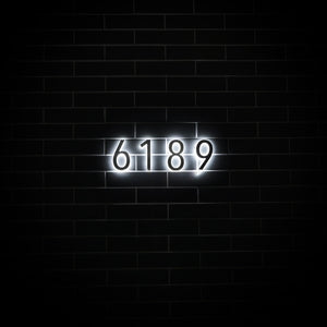 LUMO Lighting | Illuminated LED Address Number 5" (Outdoor) - Silver/Brushed Aluminum