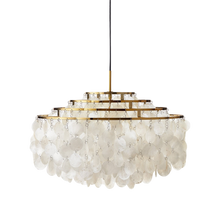 Load image into Gallery viewer, VERPAN | FUN 10DM Mother Of Pearl Pendant by Verner Panton 1964 - Brass
