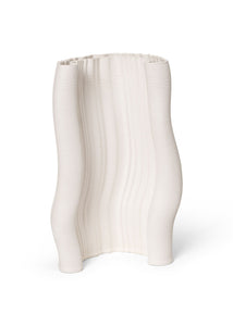 Ferm Living Moire Vase - Off White - Large