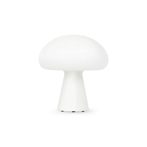 GUBI | Obello Portable Table Lamp - Frosted Mouthblown Glass Shade