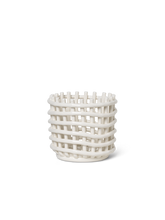 将图片加载到图库查看器，FERM LIVING | Ceramic Basket - Off-White (Multiple Sizes Available)
