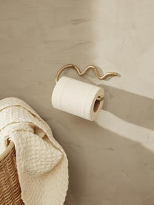 FERM LIVING | Curvature Toilet Paper Holder - Brass