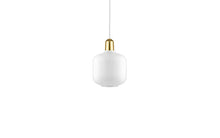 Laden Sie das Bild in den Galerie-Viewer, NORMANN COPENHAGEN | Amp Pendant Lamp White/Brass (Multiple Sizes)
