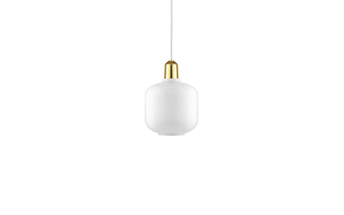 NORMANN COPENHAGEN | Amp Pendant Lamp White/Brass (Multiple Sizes)