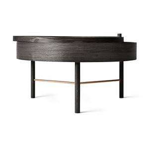 Audo Copenhagen | ターニングテーブル - ブラックアッシュ / 真鍮